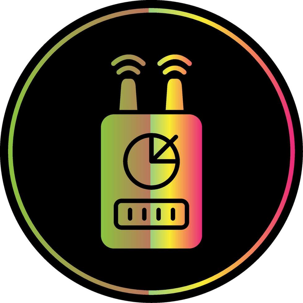 Device Glyph Due Color Icon Design vector