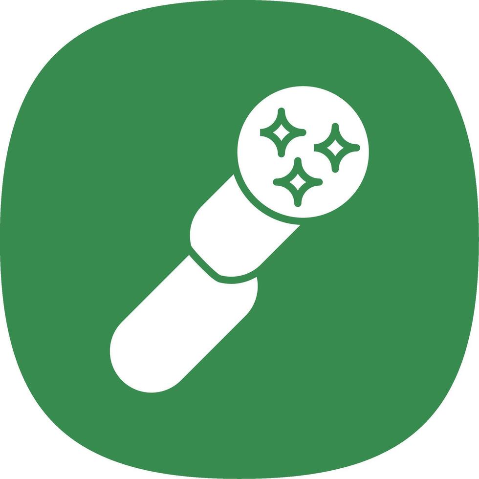 Clean URL Glyph Curve Icon Design vector