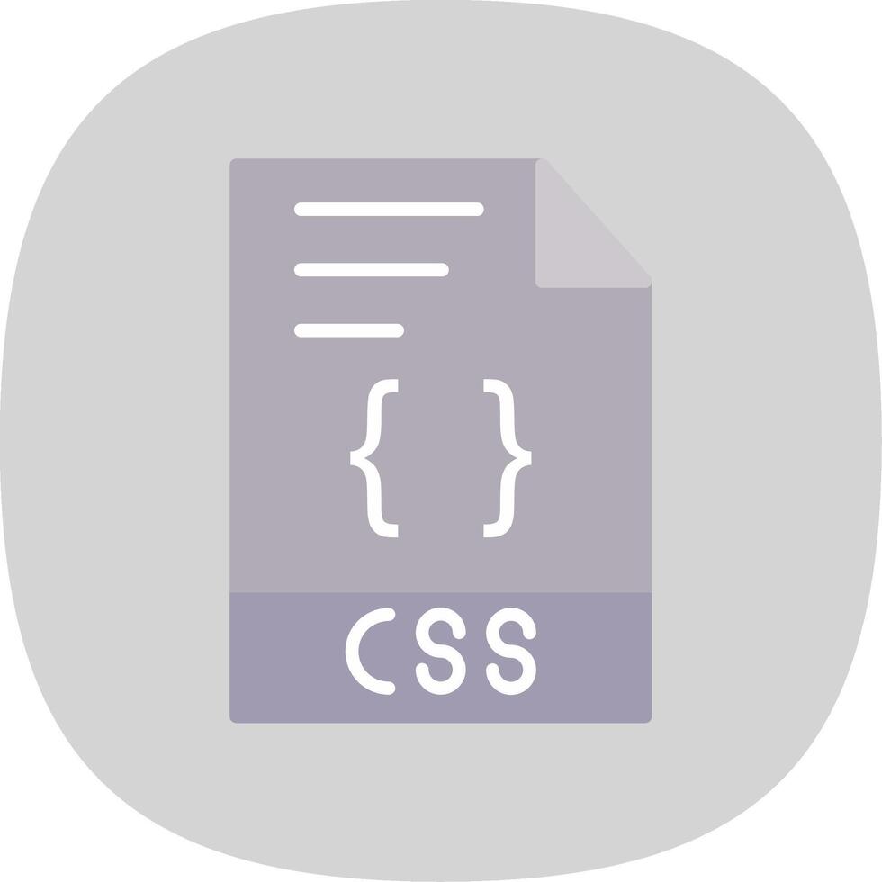 CSS Flat Curve Icon Design 43815006 Vector Art at Vecteezy