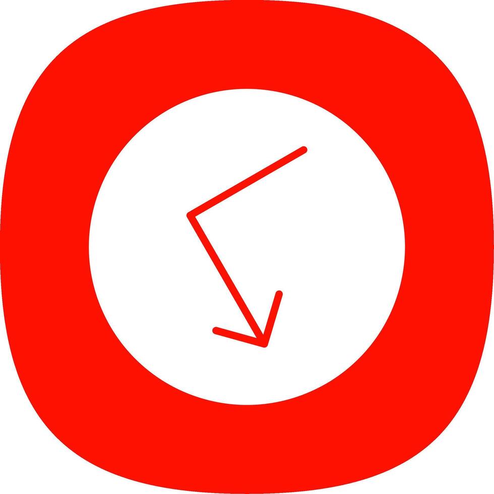 Bounce Glyph Curve Icon Design vector