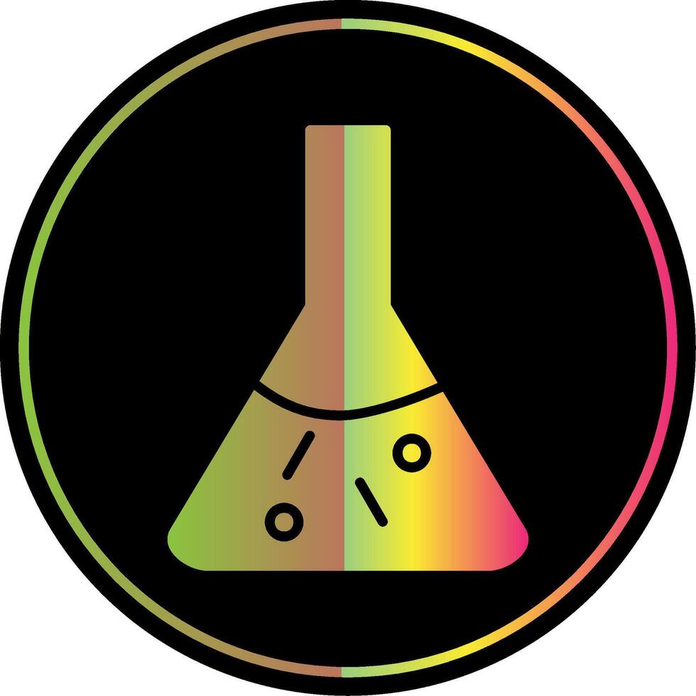 Chemistry Glyph Due Color Icon Design vector