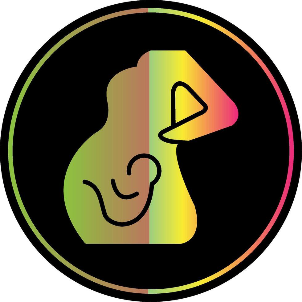 Obstetrics Glyph Due Color Icon Design vector