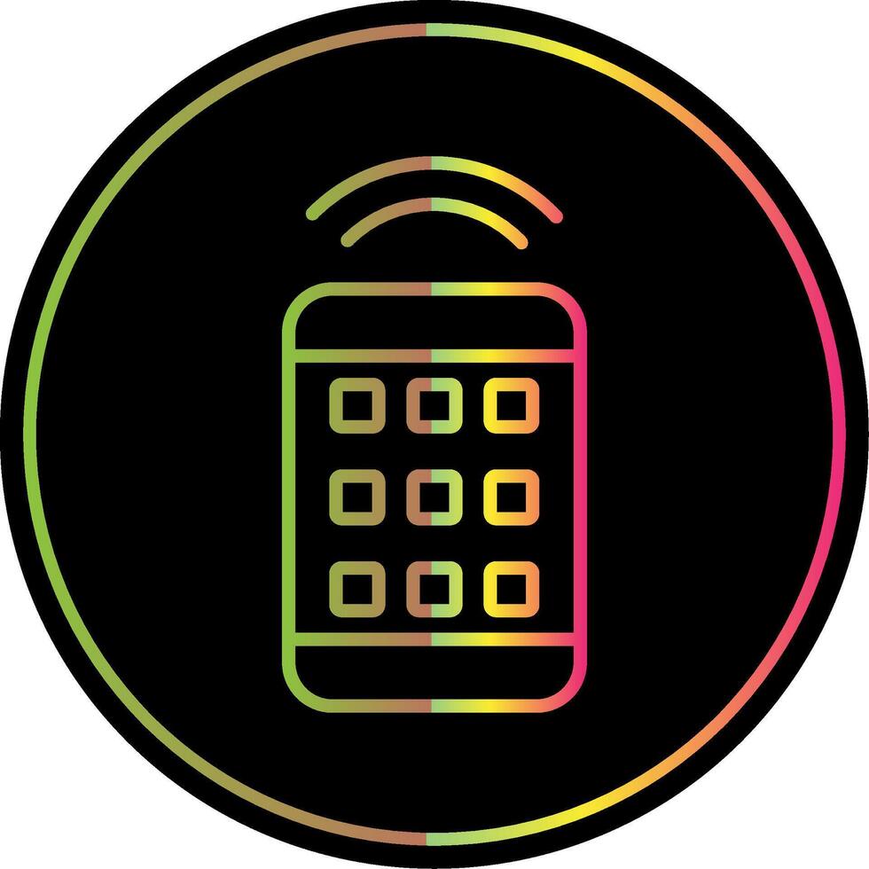 Remote Control Line Gradient Due Color Icon Design vector