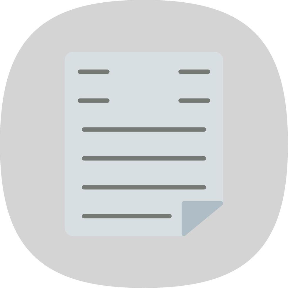Word Flat Curve Icon Design vector