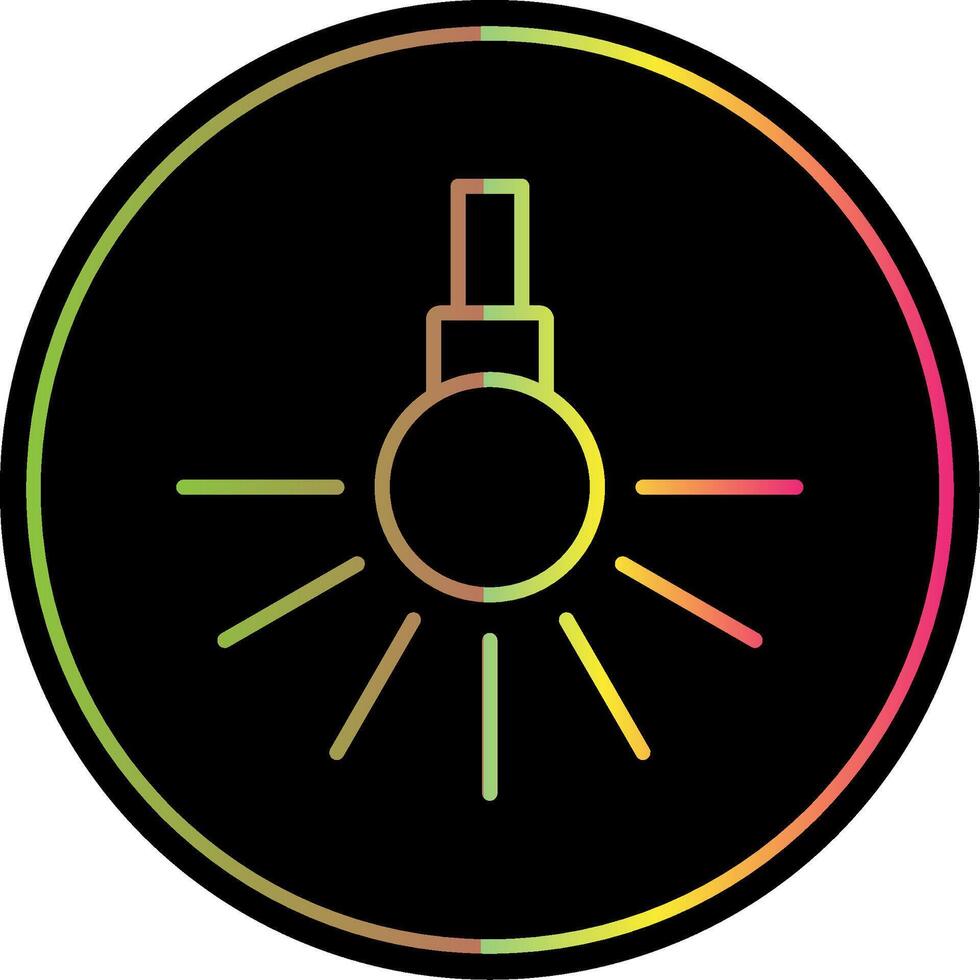 Headlight Line Gradient Due Color Icon Design vector