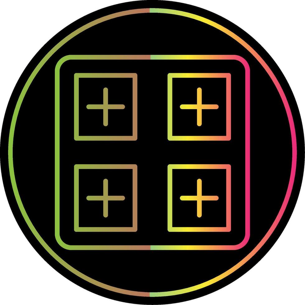 Collage Line Gradient Due Color Icon Design vector