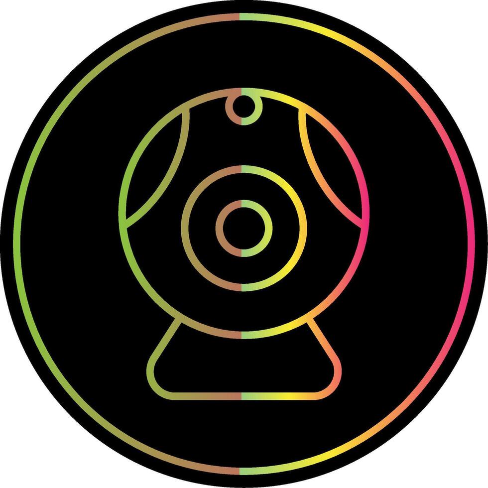 Web camera Line Gradient Due Color Icon Design vector