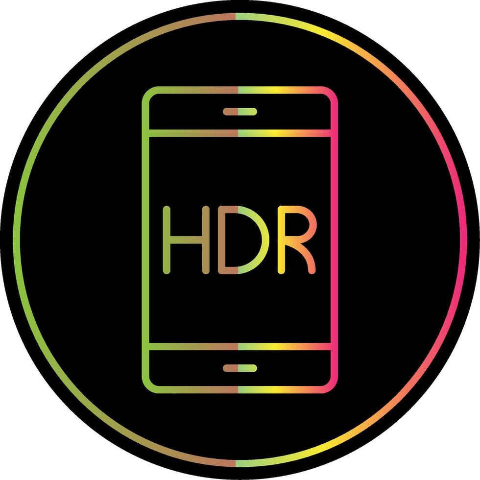 Mobile Line Gradient Due Color Icon Design vector