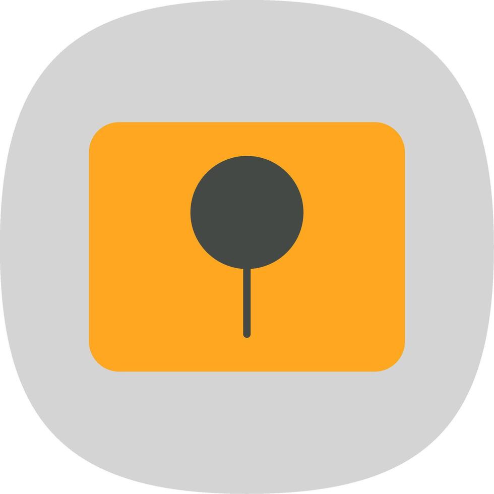 Key Hole Flat Curve Icon Design vector