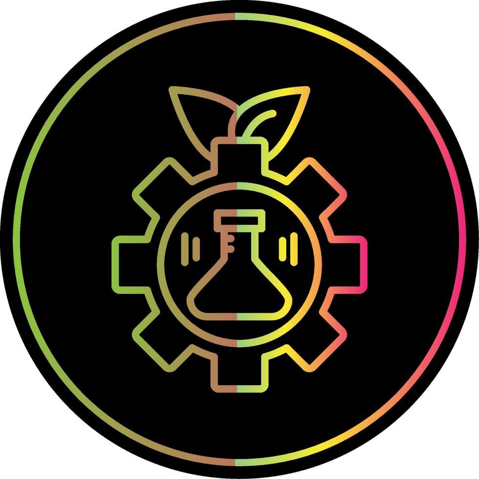 Bioengineering Line Gradient Due Color Icon Design vector