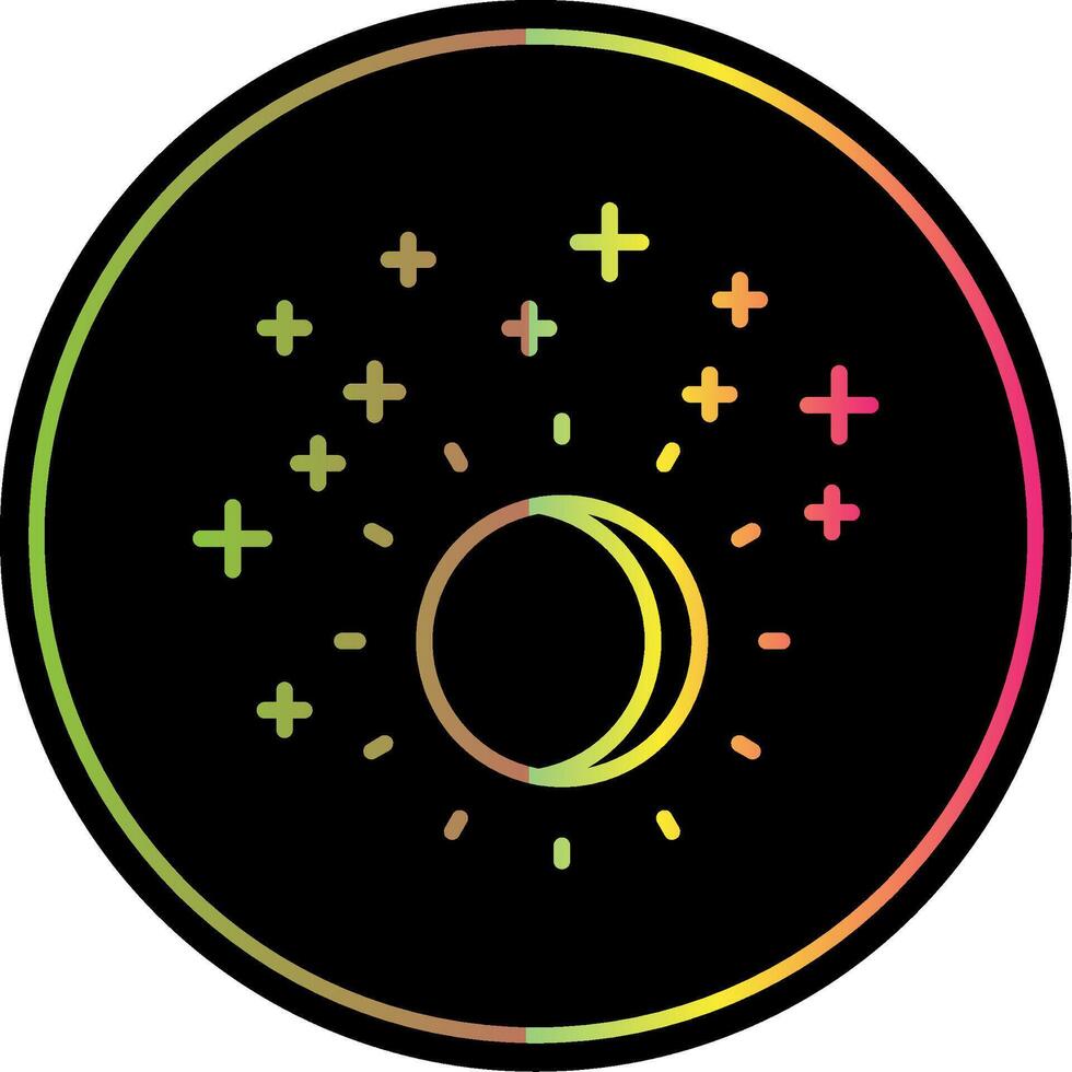 Ultraviolet Line Gradient Due Color Icon Design vector