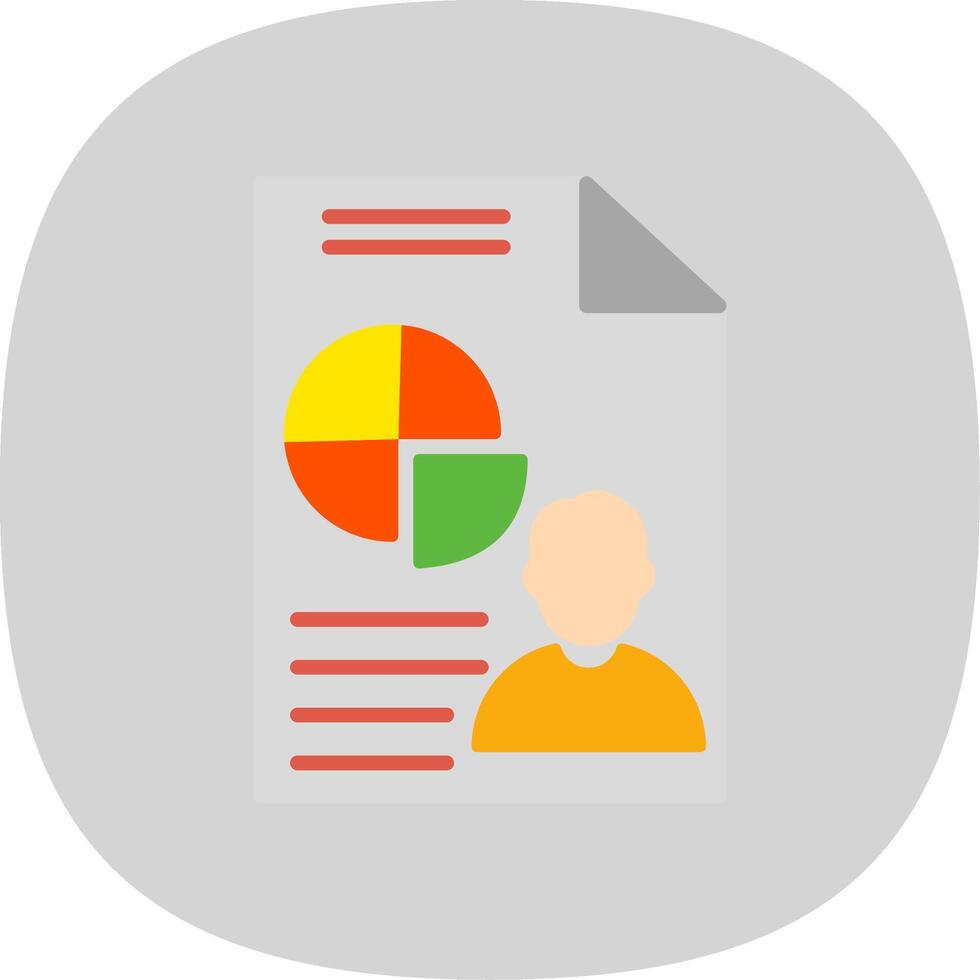 Presentation Flat Curve Icon Design vector