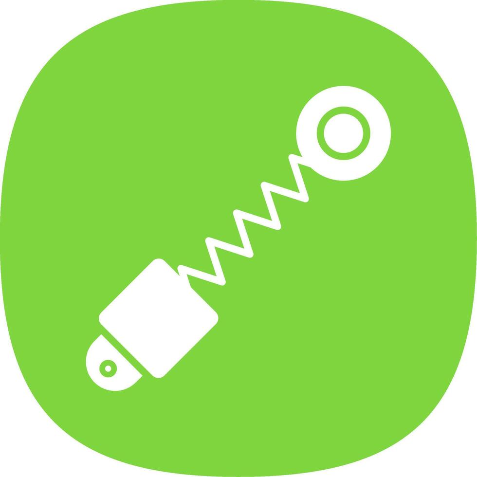 Shock Absorber Glyph Curve Icon Design vector