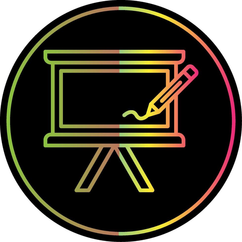 Board Line Gradient Due Color Icon Design vector