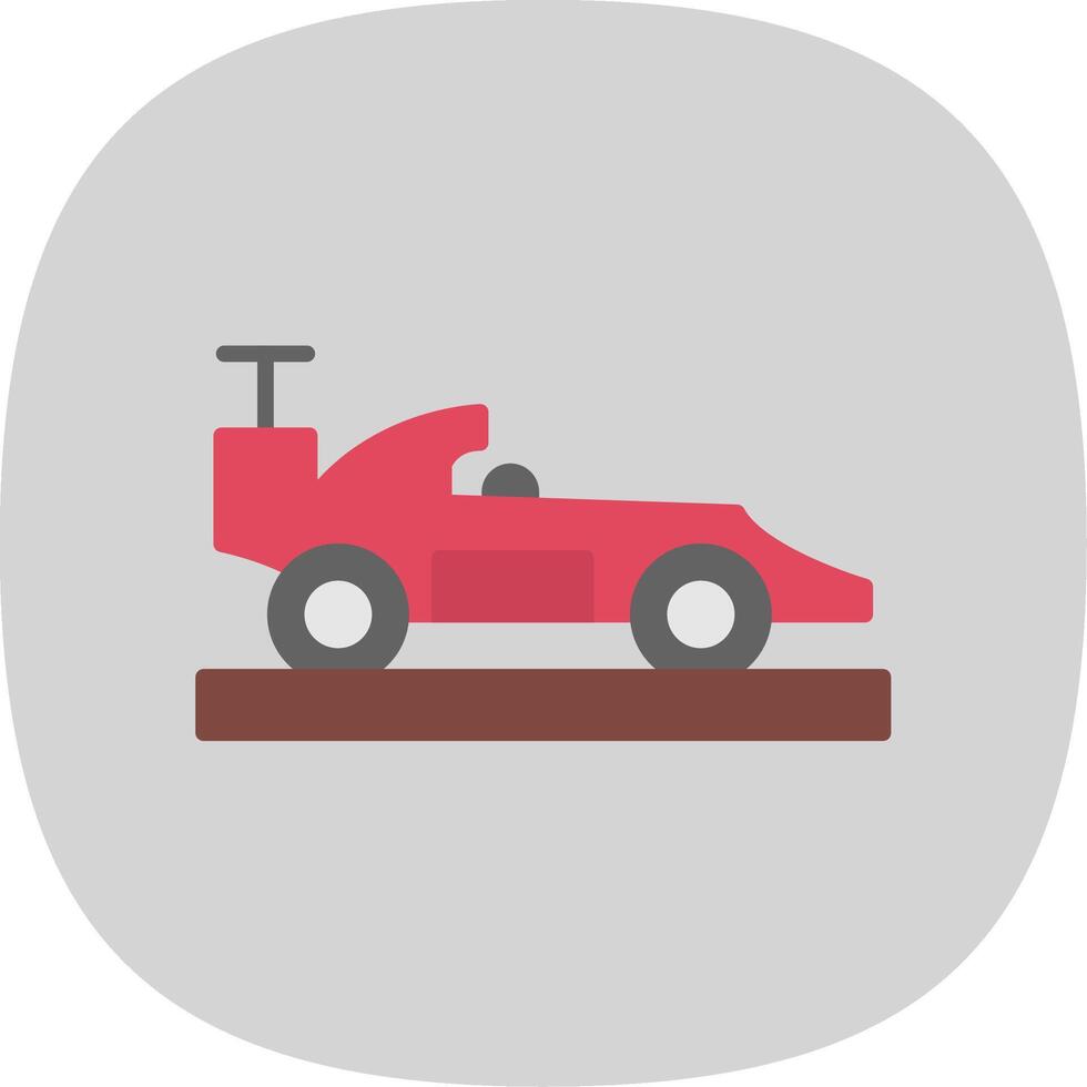 Racing Flat Curve Icon Design vector