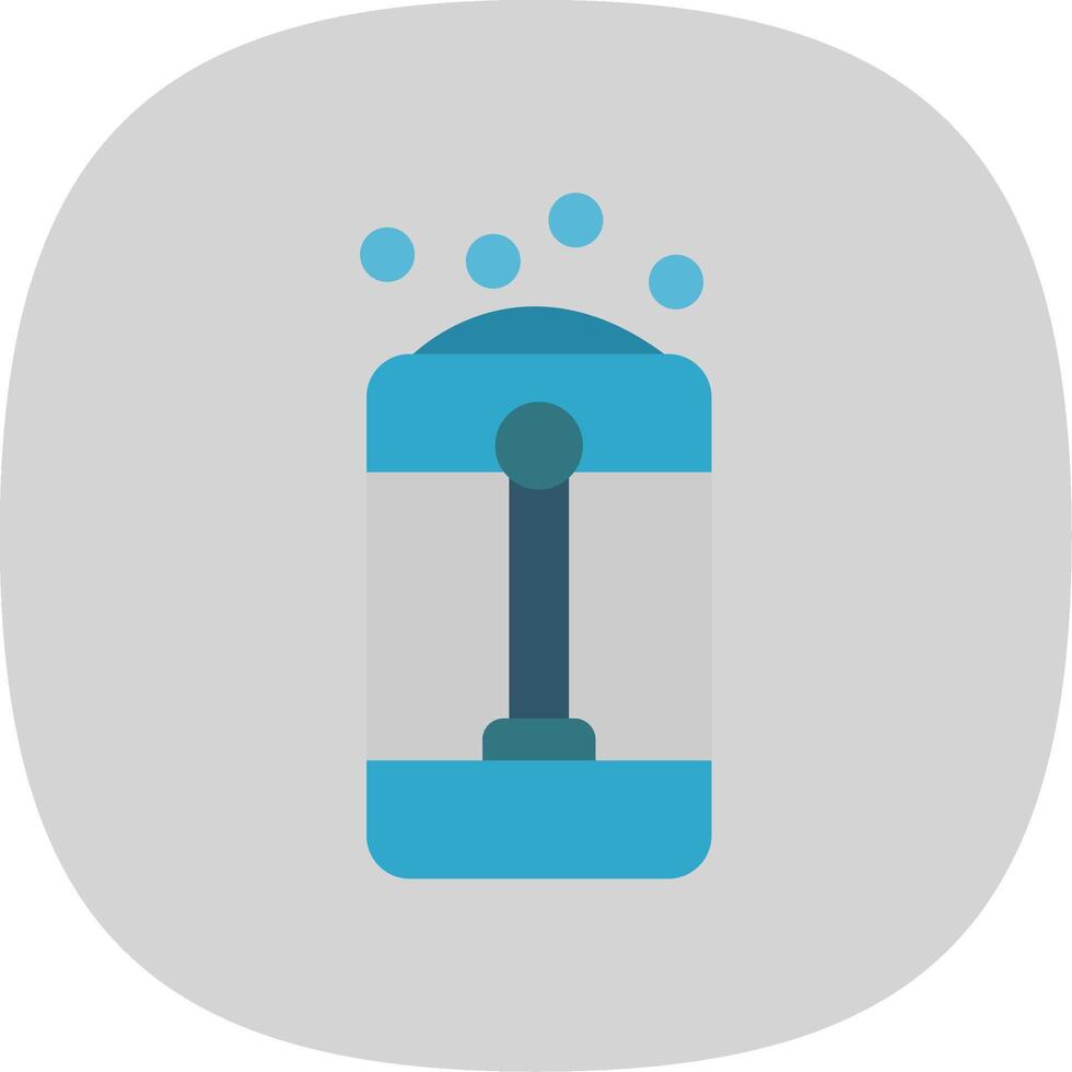 Humidifier Flat Curve Icon Design vector