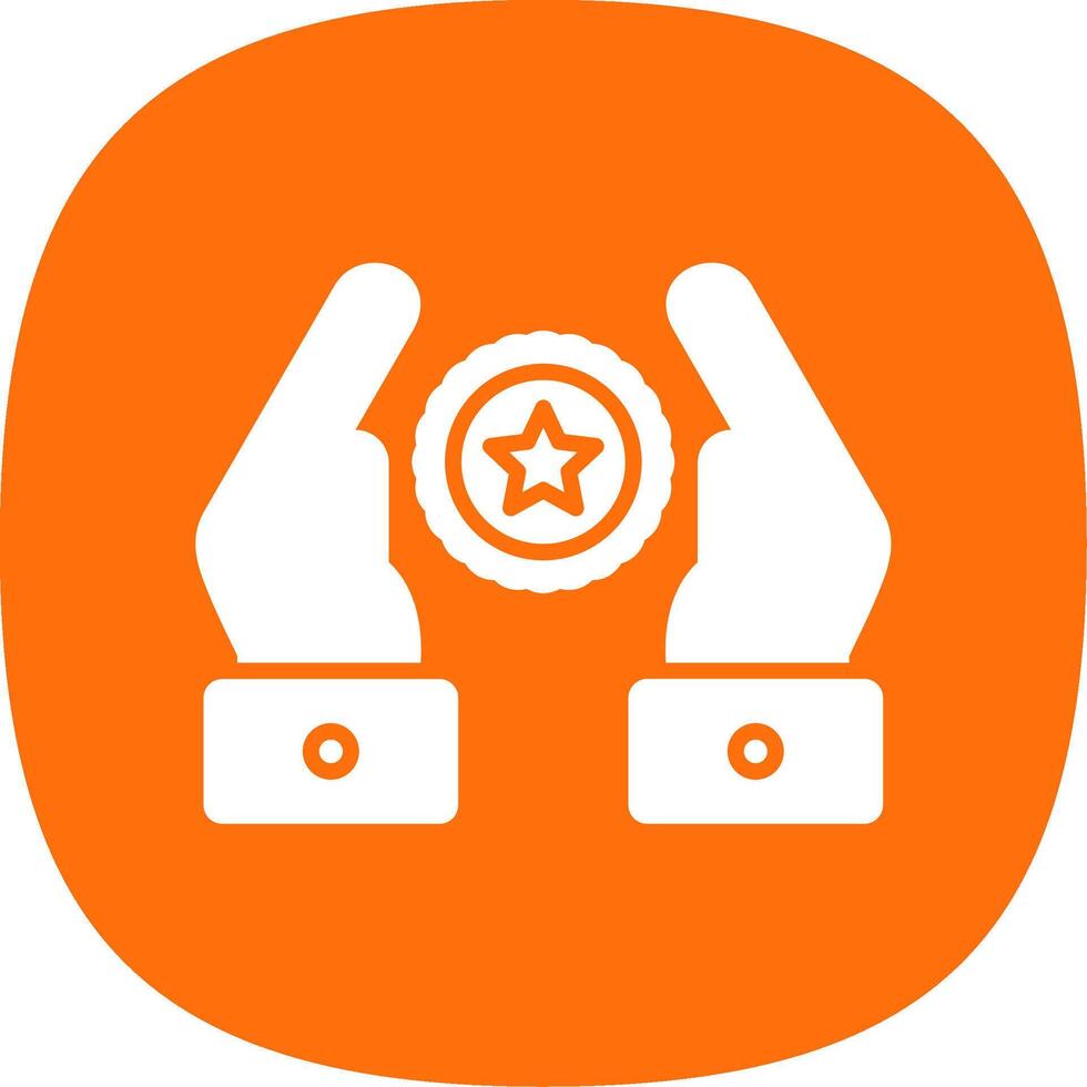 Premium Quality Glyph Curve Icon Design vector