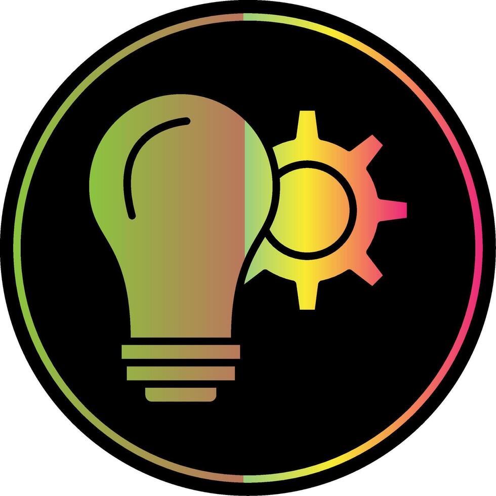 Configure Glyph Due Color Icon Design vector