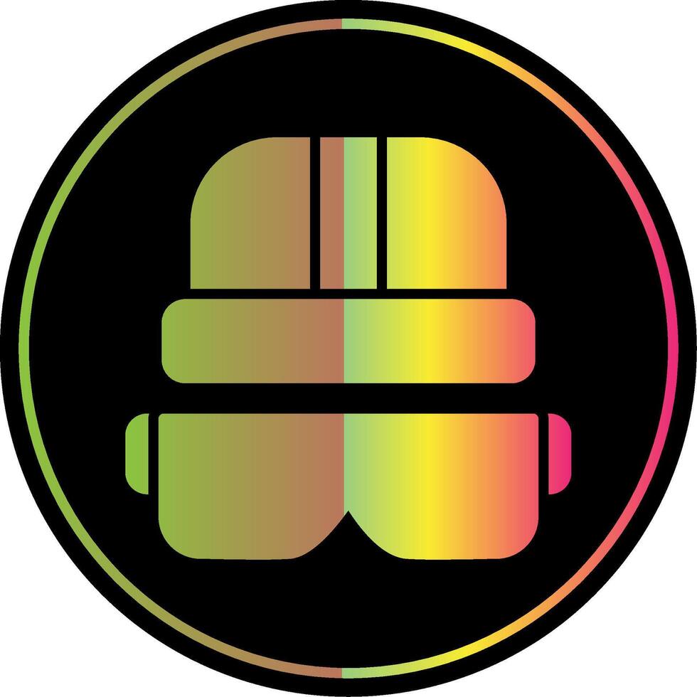 Foreman Gear Glyph Due Color Icon Design vector