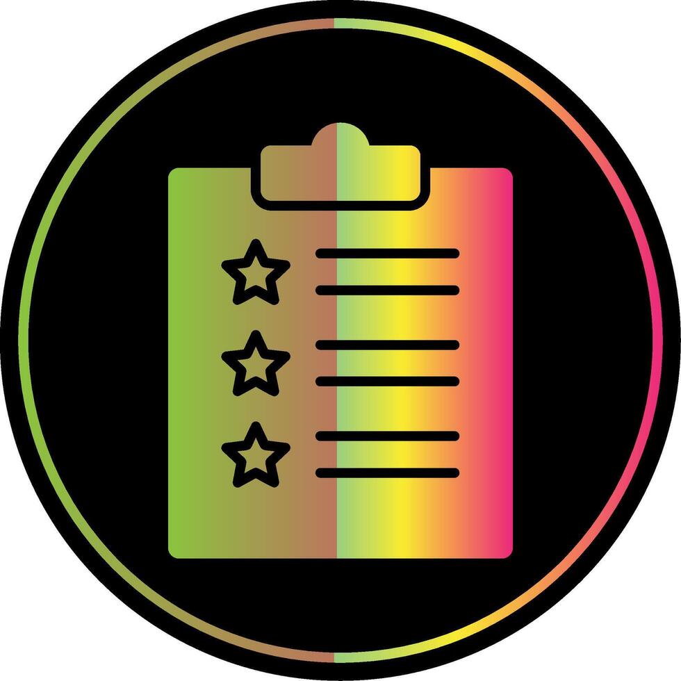 Feedback Form Glyph Due Color Icon Design vector