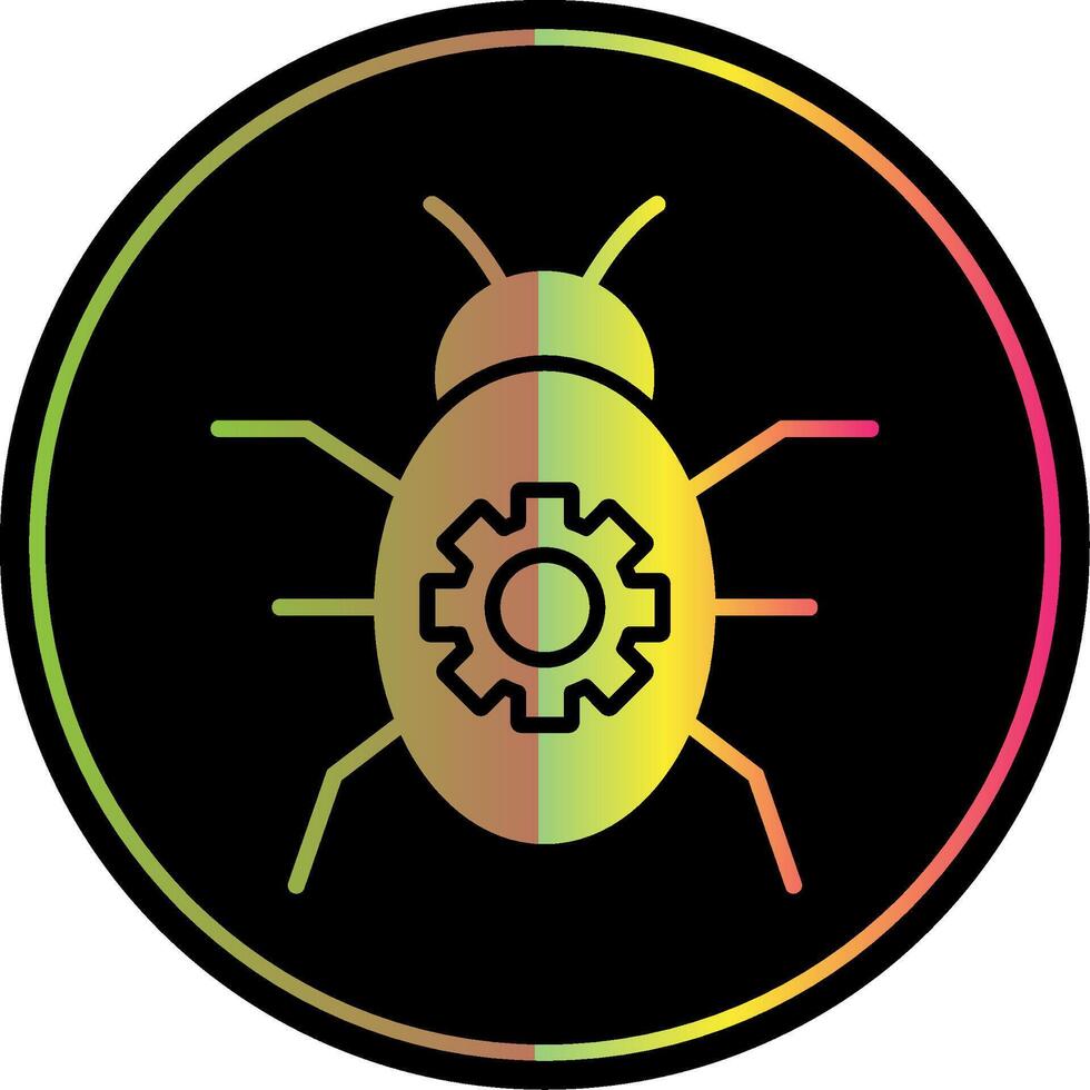 Spam Management Glyph Due Color Icon Design vector