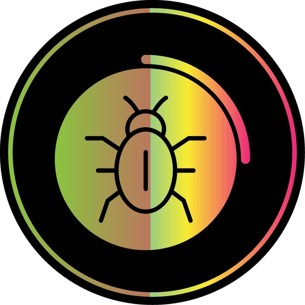 Viruses Storage Glyph Due Color Icon Design vector