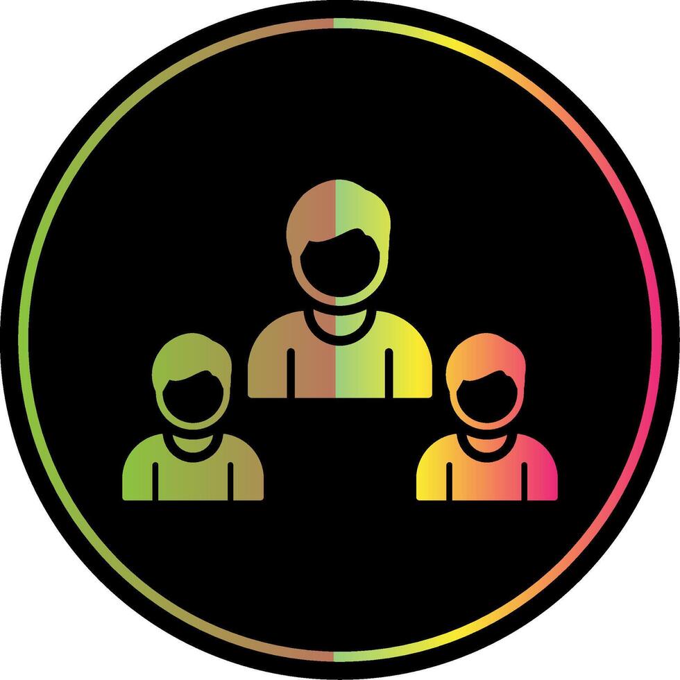 Busines Leader Glyph Due Color Icon Design vector