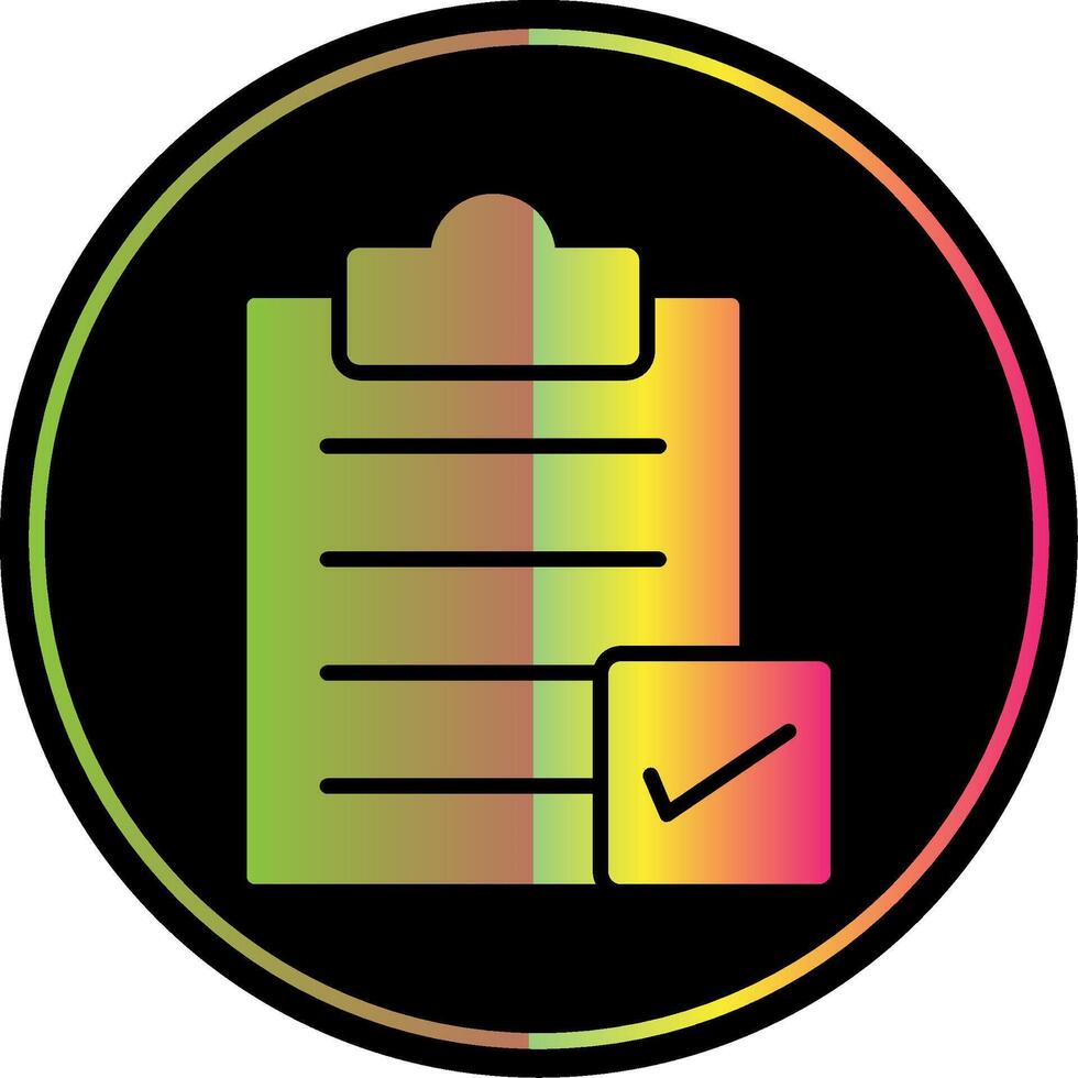 Directory Submission Glyph Due Color Icon Design vector