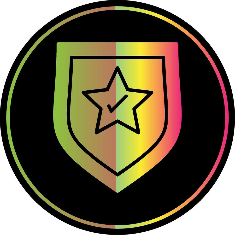 Brand Protection Glyph Due Color Icon Design vector