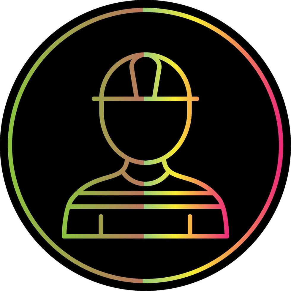Architect Line Gradient Due Color Icon Design vector