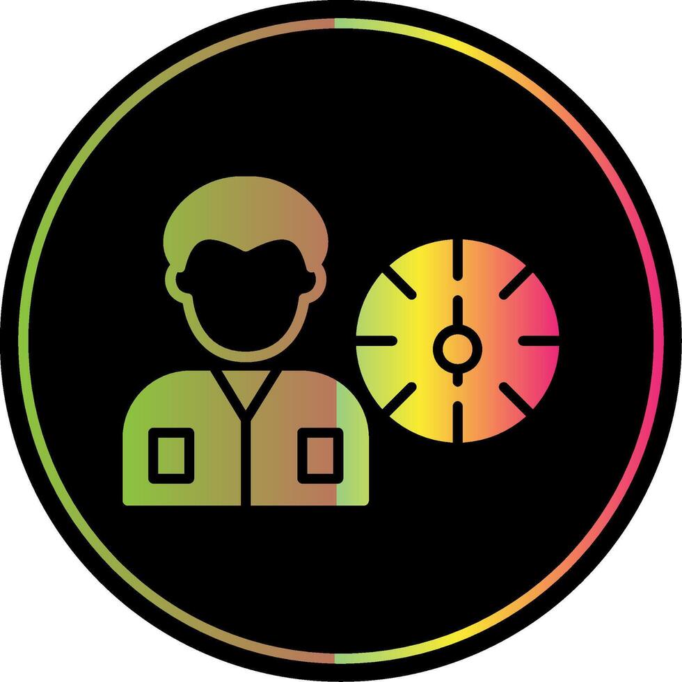Working Hours Glyph Due Color Icon Design vector