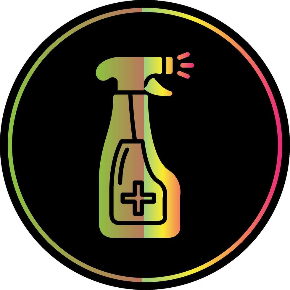 Spray Glyph Due Color Icon Design vector