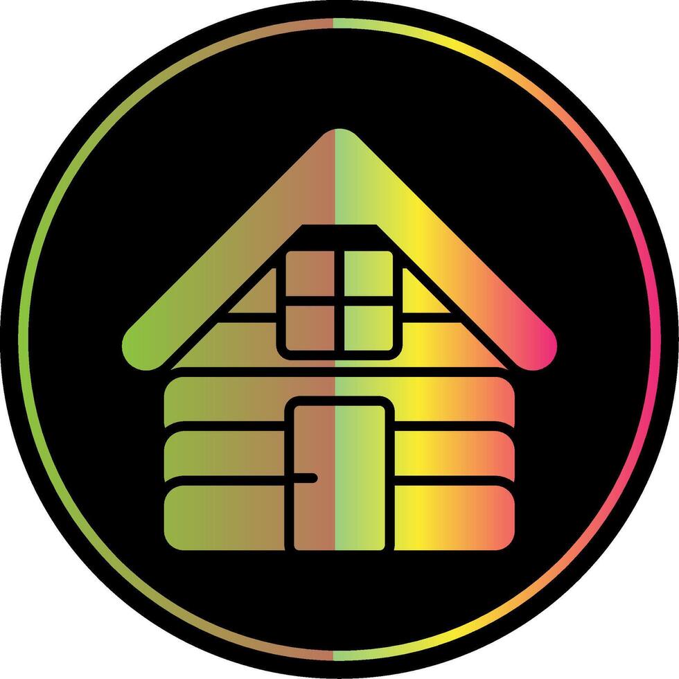 Store Glyph Due Color Icon Design vector