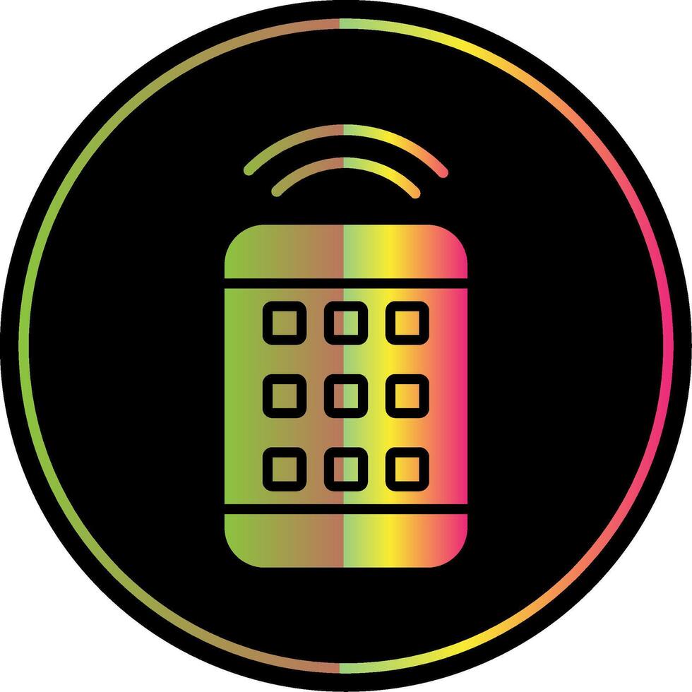 Remote Control Glyph Due Color Icon Design vector