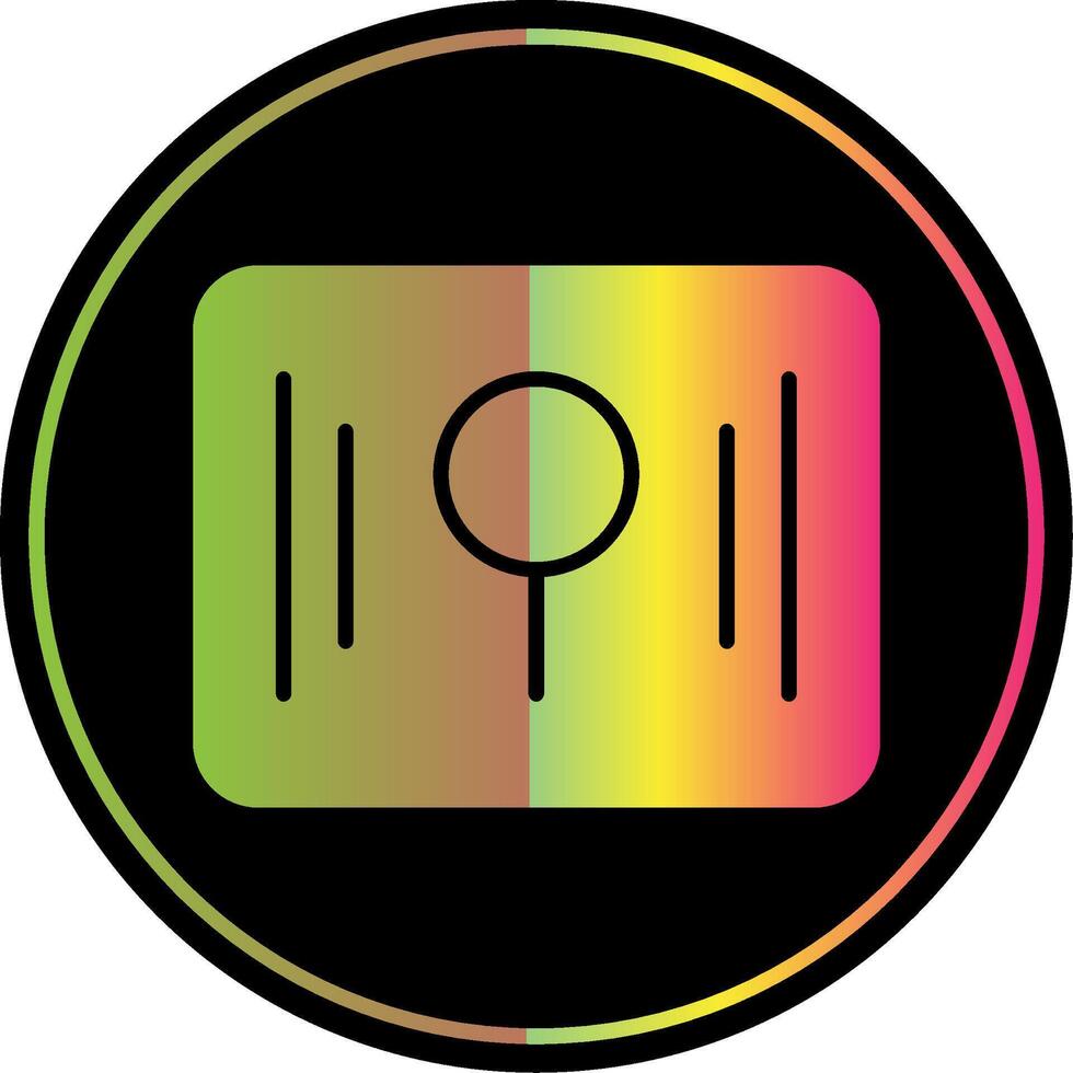 Key Hole Glyph Due Color Icon Design vector