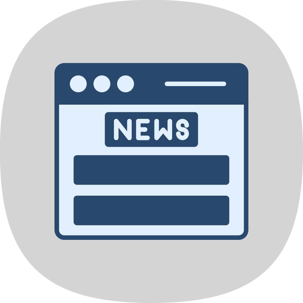 News Feed Flat Curve Icon Design vector