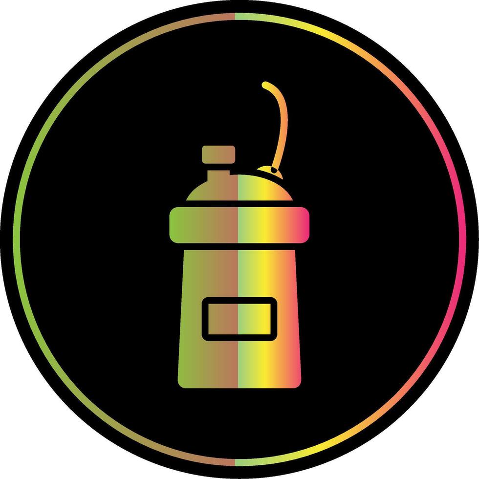 Protein Shake Glyph Due Color Icon Design vector