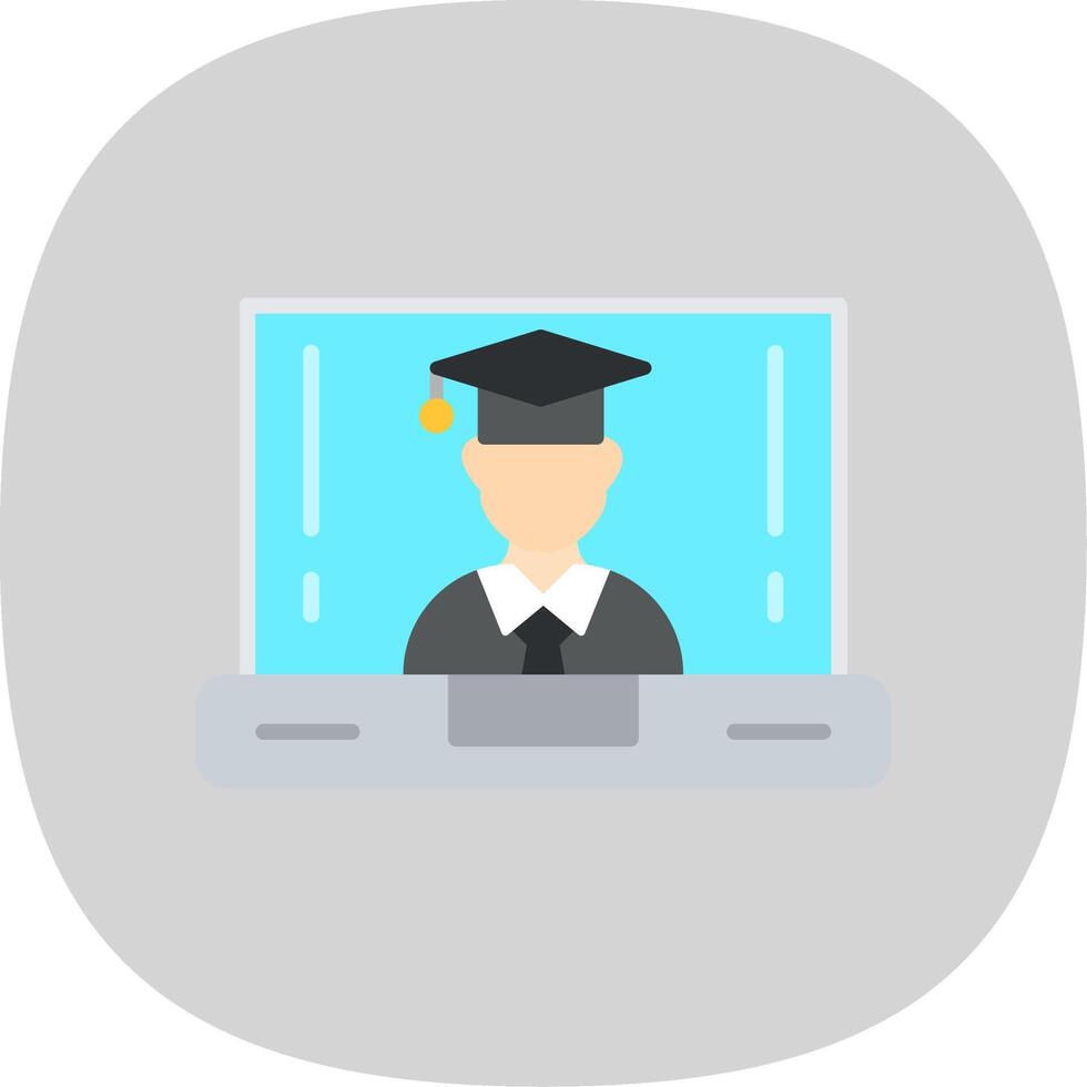 OnLine Circle Multi Circle Class Flat Curve Icon Design vector