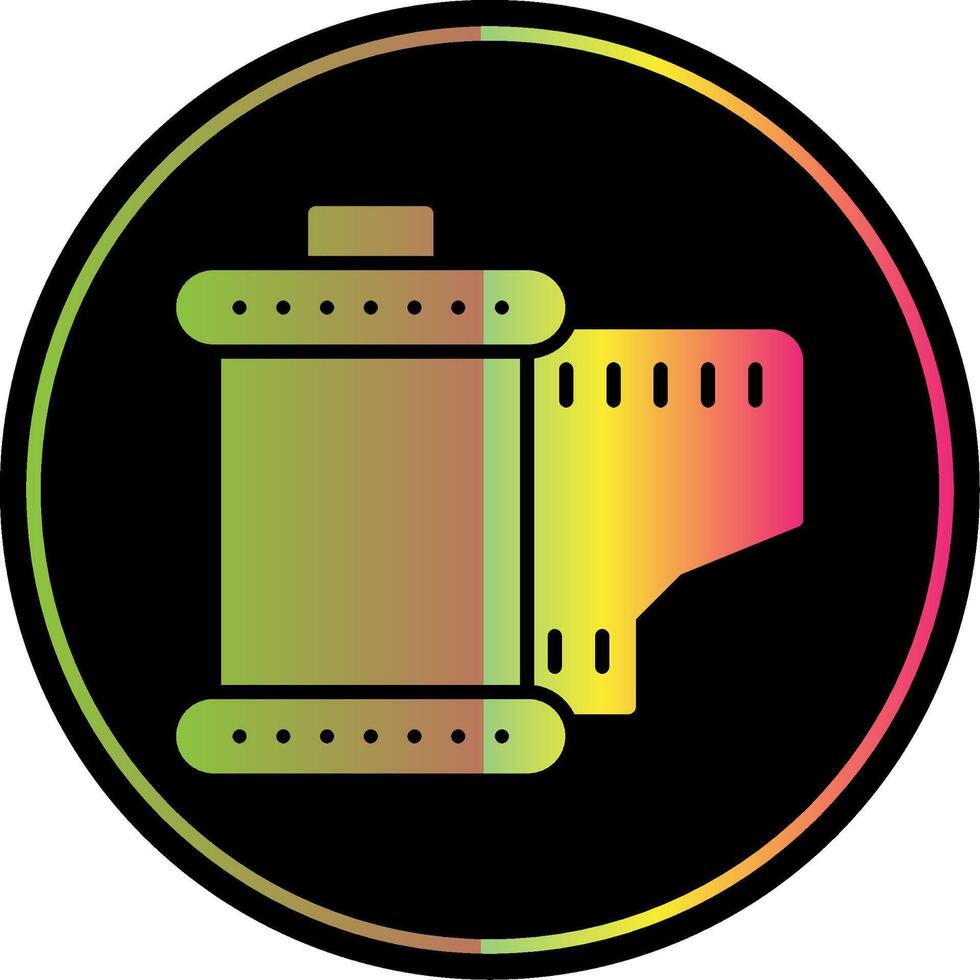 Cartridge Glyph Due Color Icon Design vector