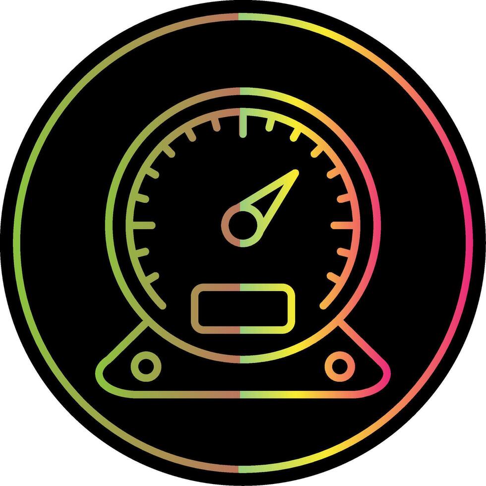 Gauge Line Gradient Due Color Icon Design vector