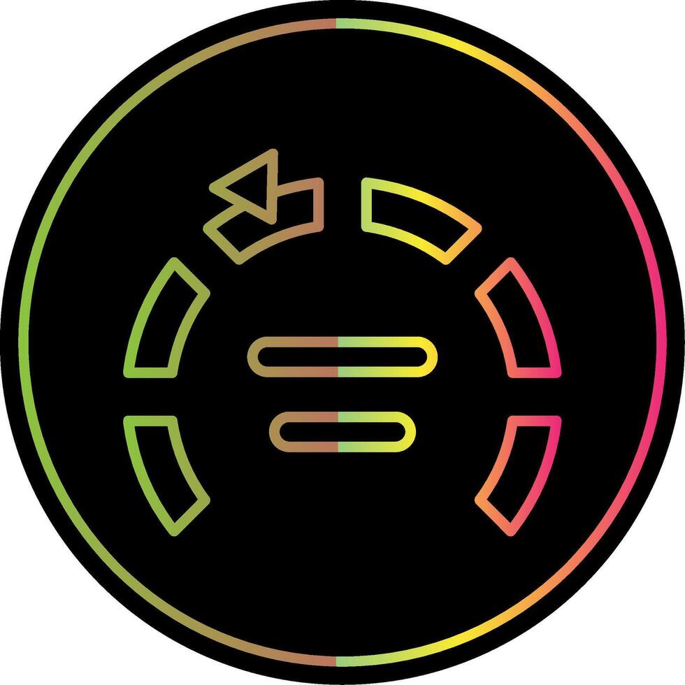 Dial Line Gradient Due Color Icon Design vector