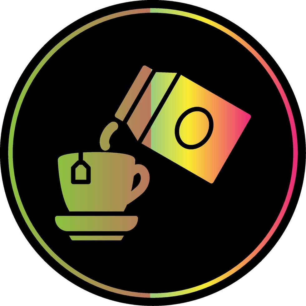 Pour Milk Glyph Due Color Icon Design vector