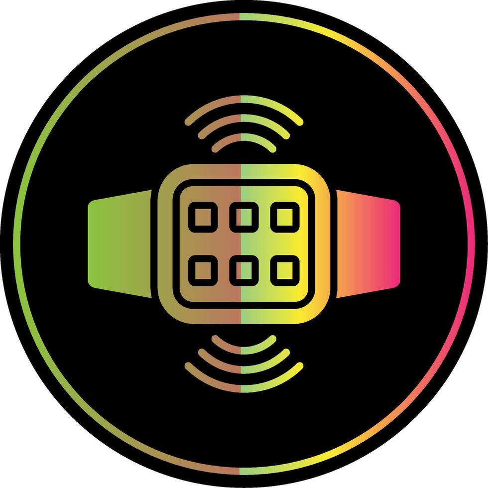 Connection Glyph Due Color Icon Design vector