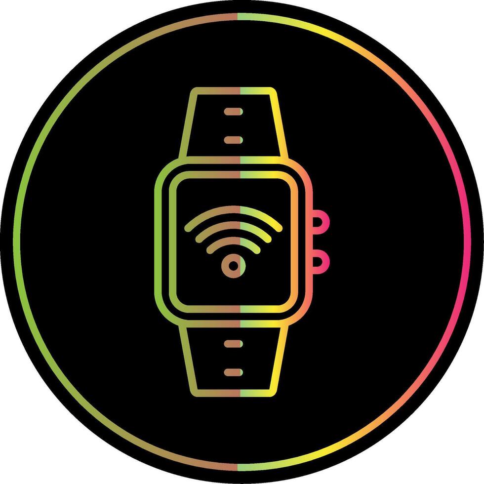 Wi-fi Line Gradient Due Color Icon Design vector