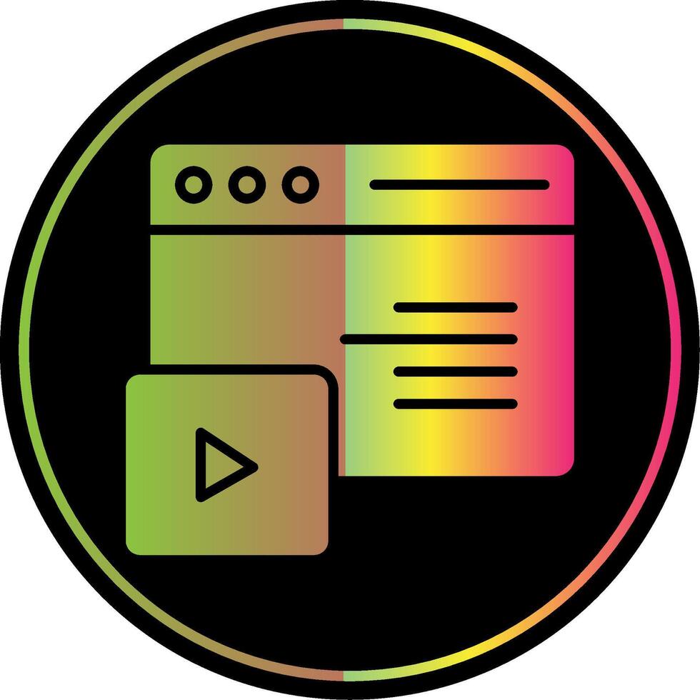 Web Glyph Due Color Icon Design vector
