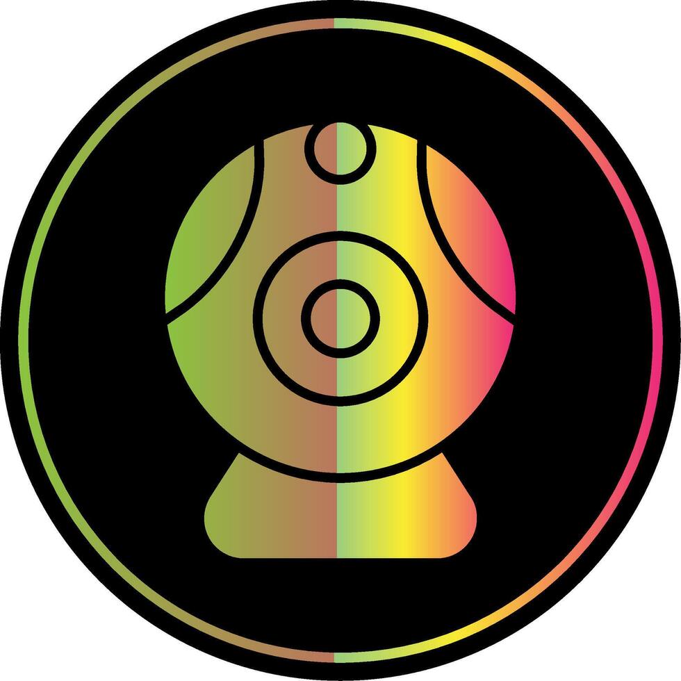 Web camera Glyph Due Color Icon Design vector
