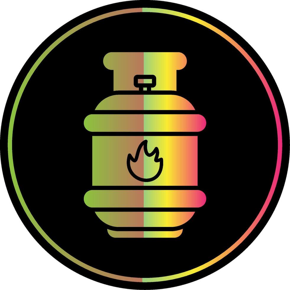 Gas Glyph Due Color Icon Design vector