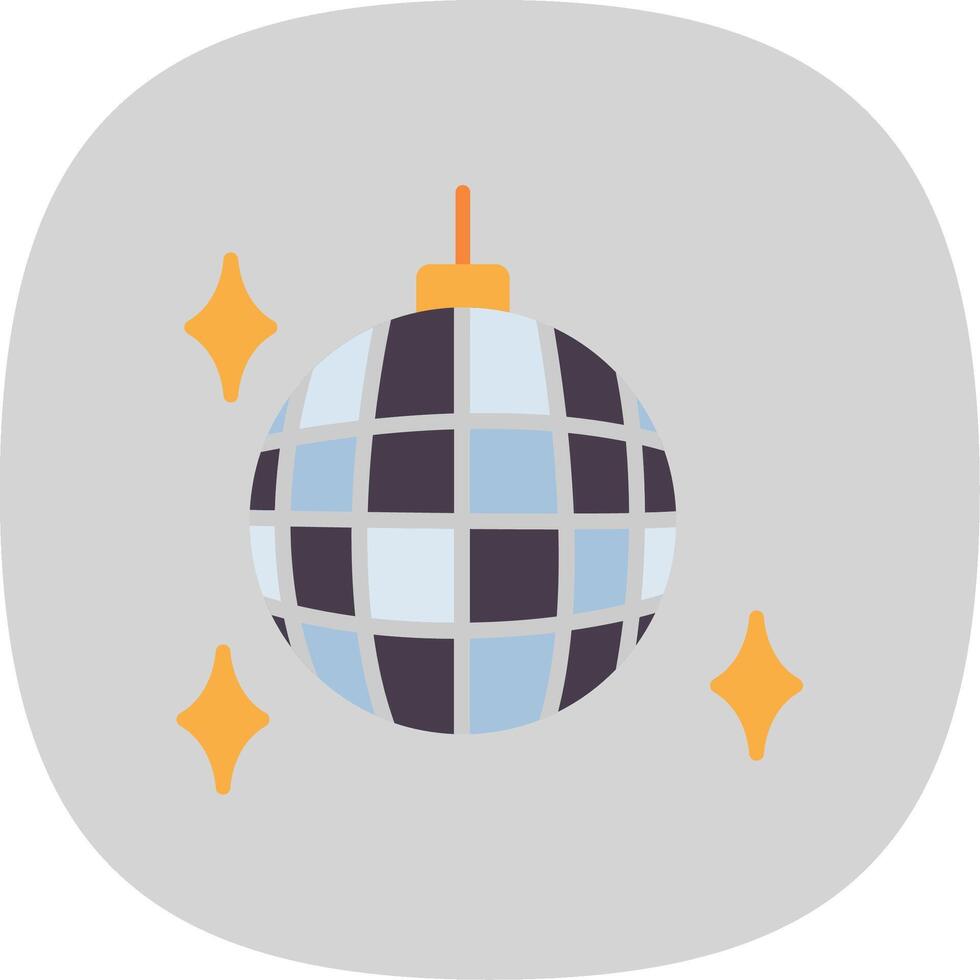 Party Ball Flat Curve Icon Design vector