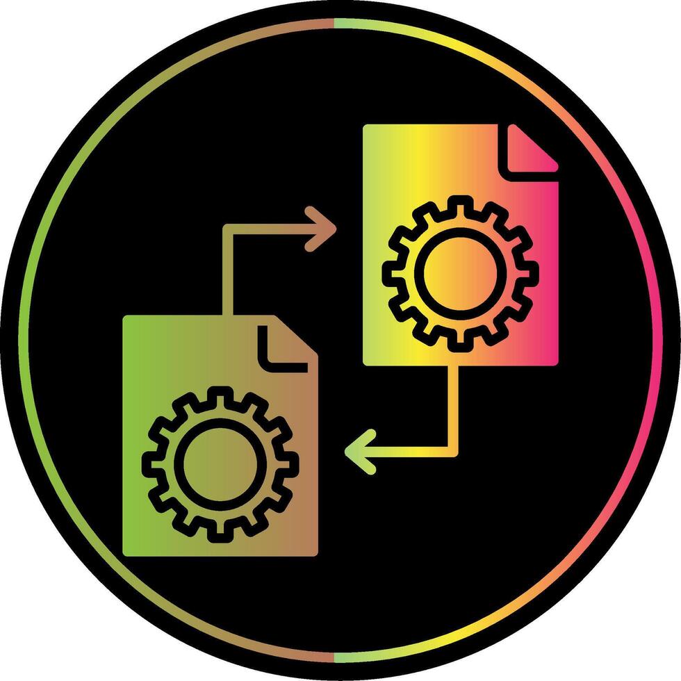 File Management Glyph Due Color Icon Design vector