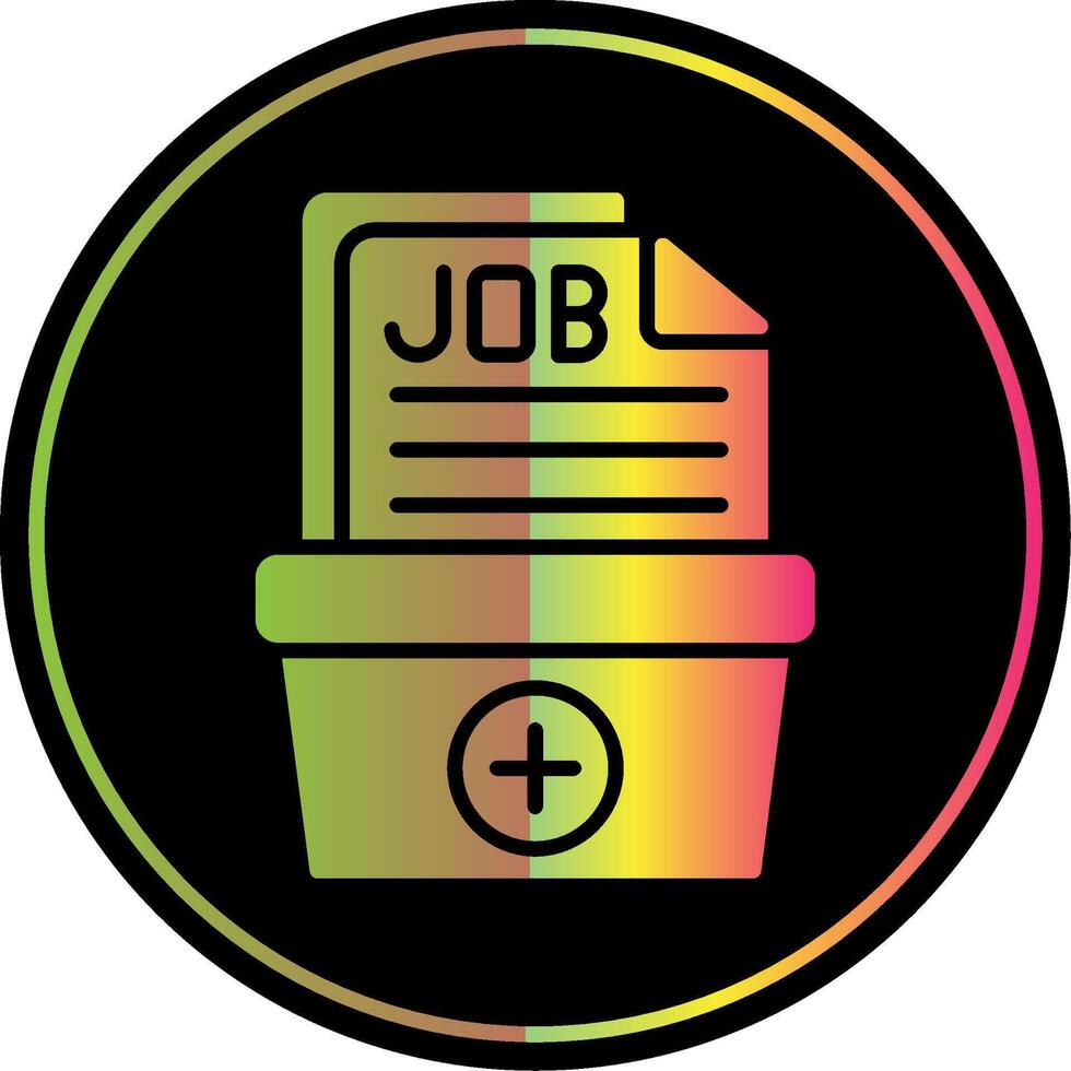 Security Glyph Due Color Icon Design vector